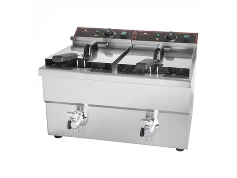 CaterChef Friteuse 2x8 Liter elektrisch