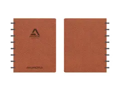 Schrift Adoc Business A5 ruit 5x5mm 144 pagina's 90gr bruin