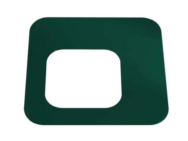 Oplegdeksel,V. Afvalbak 1X100L,Vierkant,1Opening,Staal,Groen