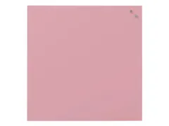 Glasmagneetbord Naga 45x45cm licht roze