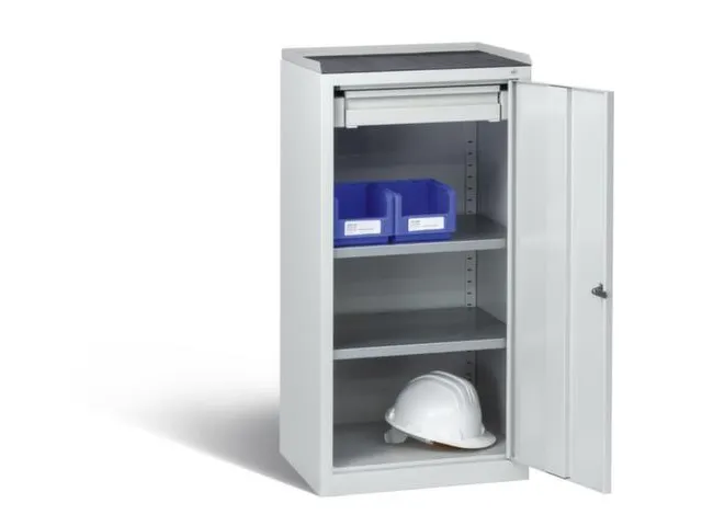 bijzetkast,HxBxD 1000x500x500mm,2xinlegbodem,1lade(n),cilinderslot