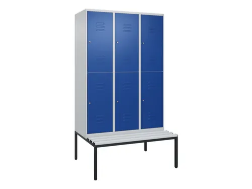 Dubbeldekse dekenkist,HxBxD 2120x1200x815mm,3x2vak.,vak B 400mm