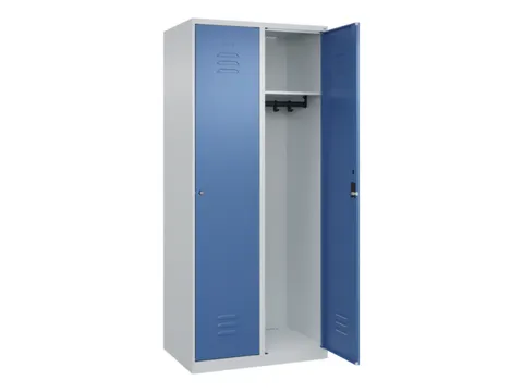 locker,HxBxD 1850x800x500mm,2vak,vak B 400mm,cil.-slot,staand op vloer