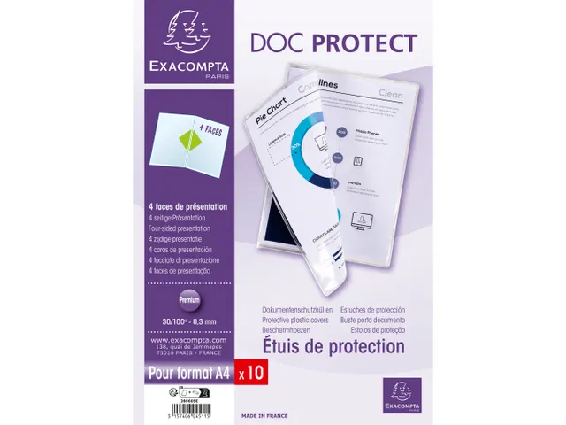 PK 10 beschermetui d ubbel PVC 30/100 A4