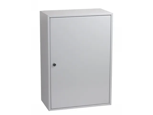 sleutelkast,300haak,HxBxD 550x380x205mm,romp grijs,front grijs