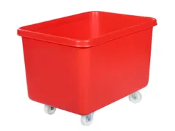 Verrijdbare Rechthoekige Bak 340 Liter Hxbxd 711x991x686mm Pe Rood