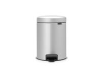 Pedaalemmer Newicon 5 Liter Metallic Grijs