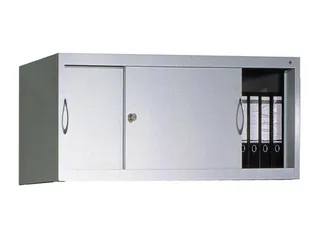 opzetkast,v. schuifdeurkast,romp RAL7035,front RAL3003 - 2