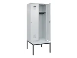 locker met bank,HxBxD 2120x800x815mm,2vak,vak B 400mm,cilinderslot