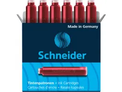 Inktpatroon Schneider Rood 6 stuks