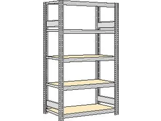magazijnstelling,grondveld,HxBxD 2000x1341x426mm,vakl. 250kg - 1