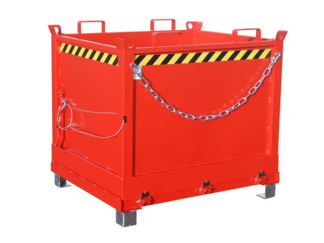 klapbodemcontainer,HxLxB 1145x1040x1245mm,1m³,hijsogen,vorksloffen