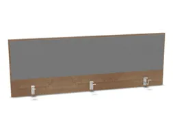 opzetpaneel,v. bureau,aanbouw achter,B 1600mm,NT-cherry,BN8078-grijs
