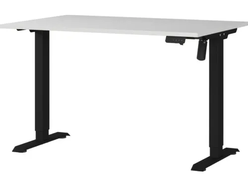 Elektrisch ihv bureau,HxBxD 710-1190x1200x800mm,blad lichtgrijs