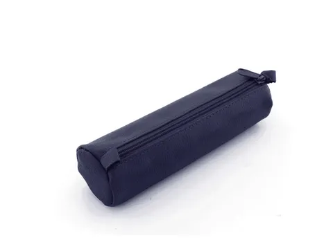 Pennenetui Alassio echt leer blauw