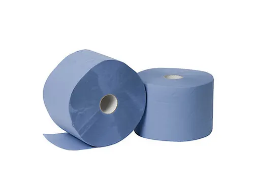 Cetec Poetspapier Rol 2-Laags Blauw Recycled 360m / 22cm Breed