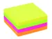 Memoblok Quantore 76x76mm neon kleuren assorti 4 kleuren