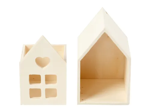 Huis met lade Creativ Company 10.8x6.8 cm hout