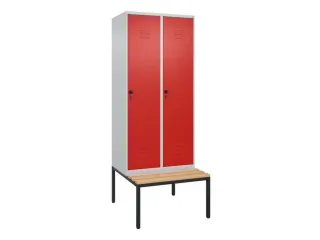 locker voor scheiding van kleding,HxBxD 2120x800x815mm,2vak - 1