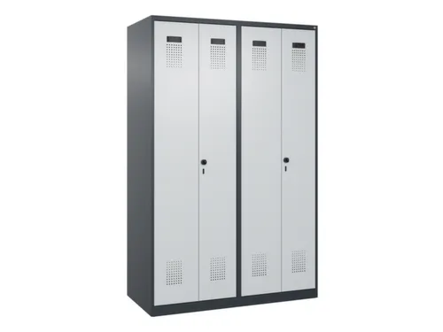 locker voor scheiding van kleding,HxBxD 1850x1200x500mm,4vak