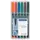 Viltstift Staedtler OHP Lumocolor 313 Super fijn 0.4mm Assorti 6 stuks