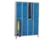 dubbeldekse locker,HxBxD 1850x900x500mm,3x2vak.,RAL7035,front RAL5012