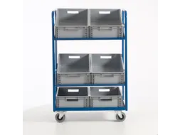 Bijzetwagen Euronorm Bakken 825x610mm Met 6 Eurobakken 200kg