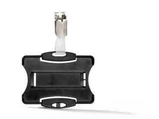 Veiligheidspashouder 85x54mm Met Clip Zwart - 2
