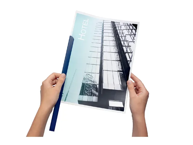 Klemrug Durable A4 5/6mm Blauw