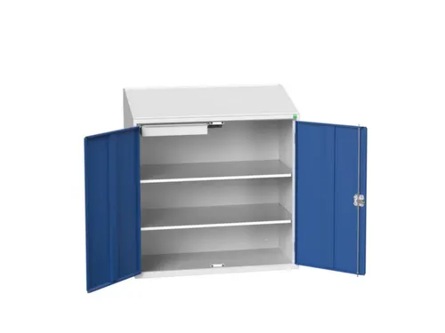 lessenaarkast 1130x1050x550mm 2 legborden 1 lade RAL7035+RAL5010