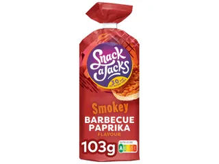 Rijstwafel Snack-a-Jacks BBQ paprika pak 103 gram - 1