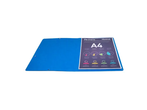 Elastomap zonder klep gegaufreerd glanskarton Scotten 600g/m2 A4 Blauw