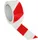 vloermarkeertape,PVC,rood/wit,band LxB 33mx50mm