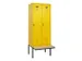 locker met bank,voor scheiding van kleding,HxBxD 2120x800x815mm,2vak