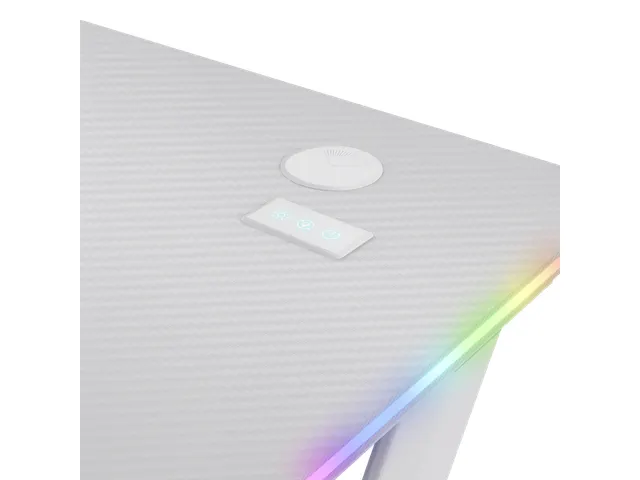 GXT 709W LUMINUS RGB-led Gaming Desk Wit 120x60x74cm