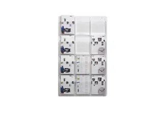 wandfolderhouder,HxBxD 1260x766x51mm,v. 12xDIN A4 - 1
