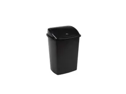 Vuilbak met swing deksel 4,45L zwart