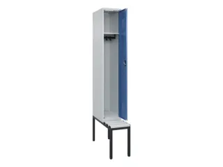locker met bank,HxBxD 2120x300x815mm,1vak,vak B 300mm,cilinderslot - 1