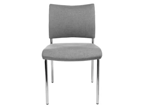 Bezoekersstoel Stof Lichtgrijs Zitting 430x480x450mm