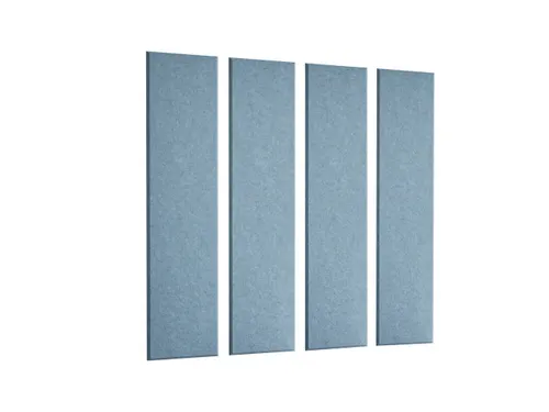Akoestische PET-vilt wandtegels 30x120cm Blauw 4 Stuks