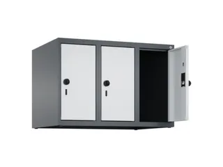 opzetkast,v. locker,3vak.,vak B 250mm,HxBxD 500x750x500mm,vleugeldeur - 2