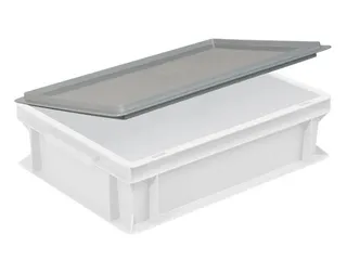 Scharnierdeksel Voor Euronorm Stapelkrat Lxb 400X300Mm Grijs - 2