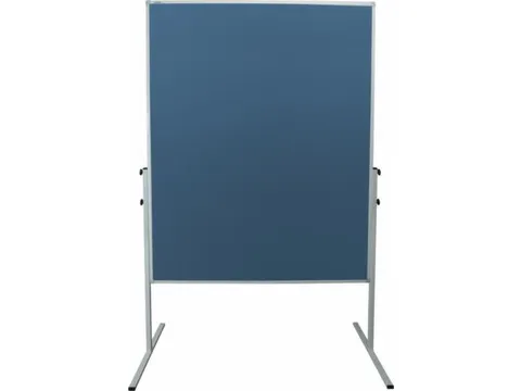 presentatiebord 150x120cm Vilt Blauw frame metaal wit