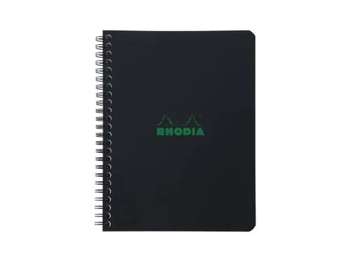 Notitieboek Rhodia Greenbook recycled A5+ lijn Soft Cover Zwart