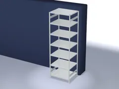 magazijnstelling,grondveld,HxBxD 3000x1060x835mm,vakl. 130kg