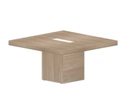 Vergadertafel Hxbxd 73x140x140cm Frame Kubusvormig iep