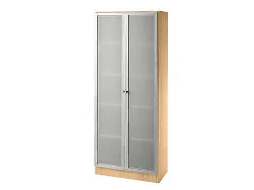 vitrinekast,HxBxD 2004x800x420mm,4xhouten vloer,Gestreepte greep