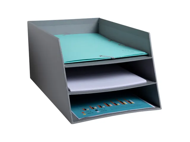 Kartonnen postmand met 3 niveaus