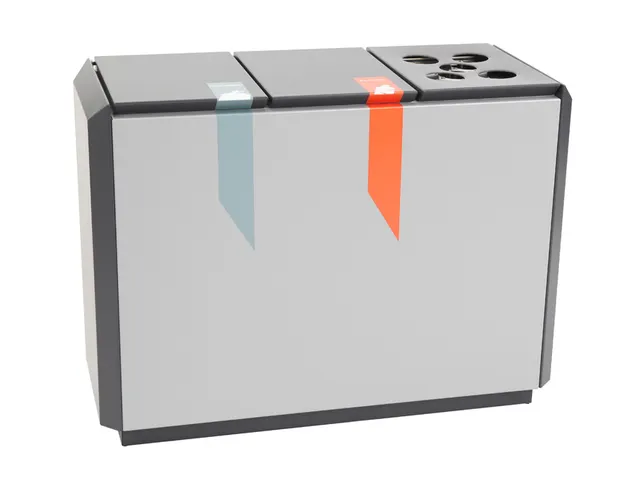 Recyclostar 3 Brandveilige Afvalscheidingsunit 165 Liter Bekerinzet