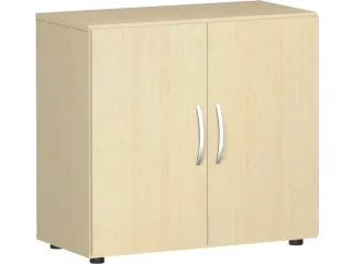 kantoorkast openslaande deuren HxBxD 752x800x420mm hout esdoorn - 1